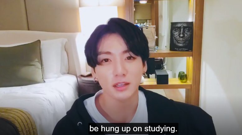 jungkook talking about the importance of studying but also about pursuing your own goals and dreams