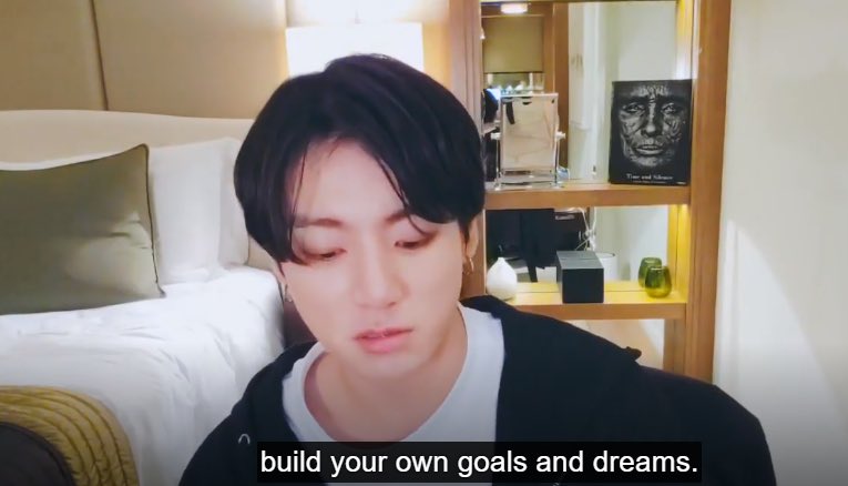 jungkook talking about the importance of studying but also about pursuing your own goals and dreams