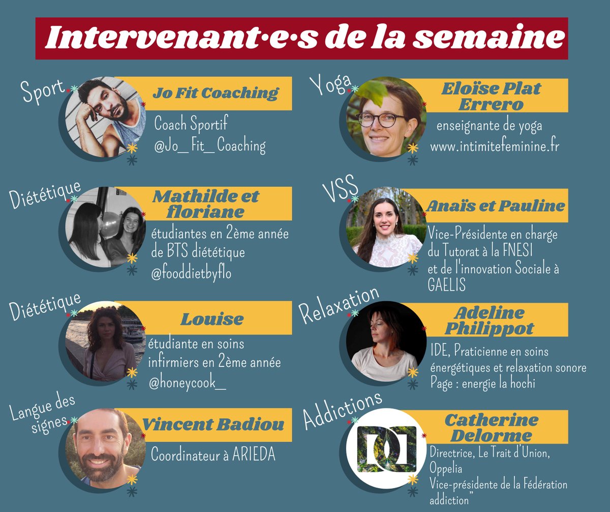 👉5 séances de #sport de 30min le matin avec un coach sportif professionnel
👉1 rdv #culture chaque soir avec une compétition de talents par 6 #ESI 
👉Une intervention par une artiste #musicale suivie d'une invitée #internationale surprise ce soir pour clôturer cette #SBE