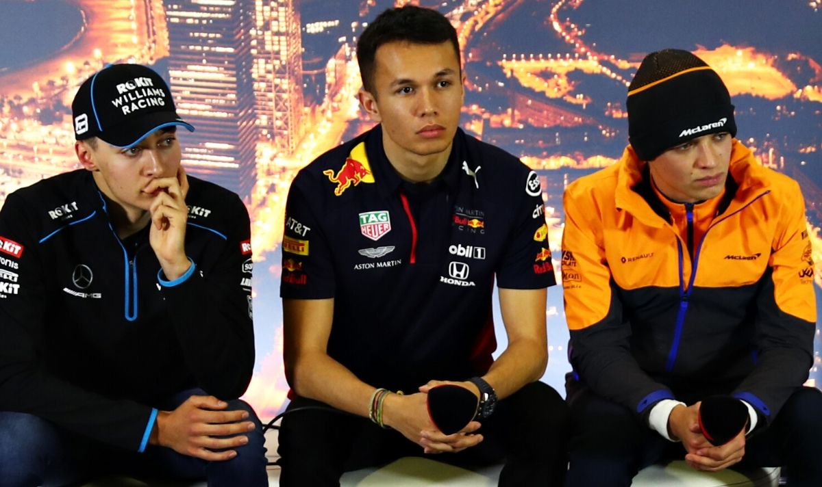 lando norris george russell alex albon
