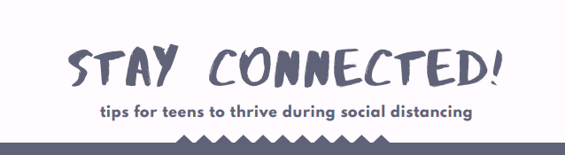 To help youth thrive in a time of social distancing, PEAR has created tips for teens to stay connected: bit.ly/2RuAQLt