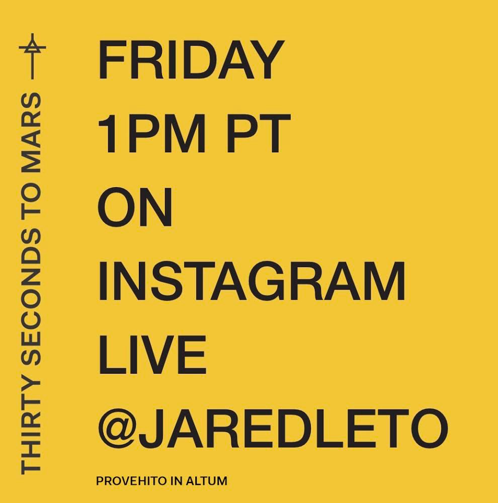 30SECONDSTOMARS's tweet image. Who's coming?! Join us for the #AMERICA listening party today @ 1PM PT on @JaredLeto's IG Live 🕺🏻🕺🏻🕺🏻🕺🏻 #AmericaWeek
