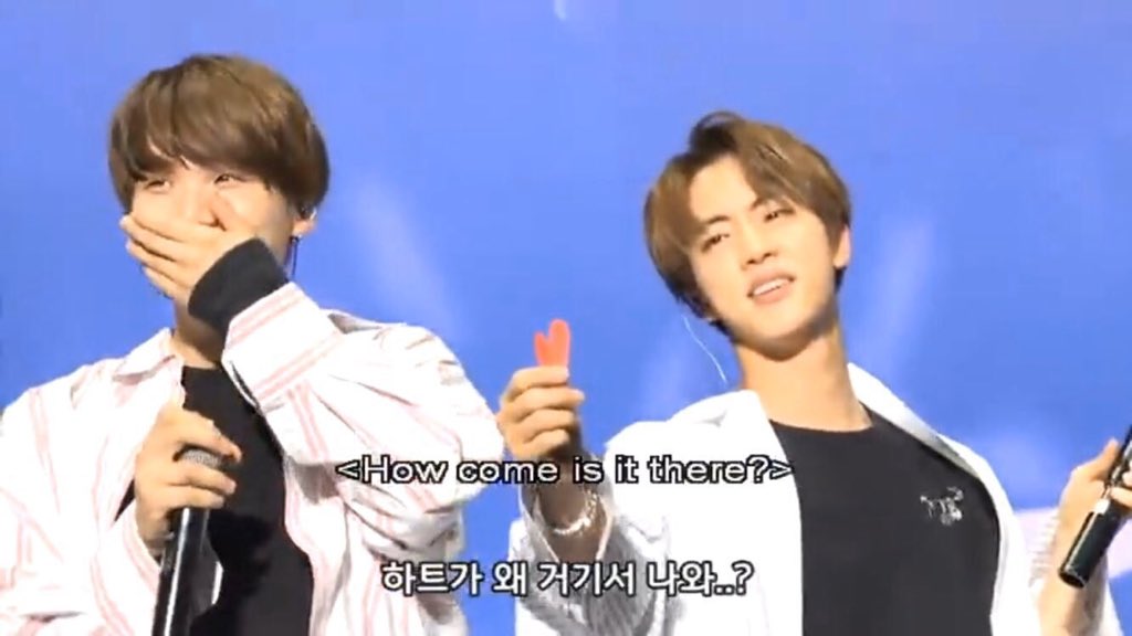 Yoongi’s reaction to seokjin’s heart events are absolutely devastating