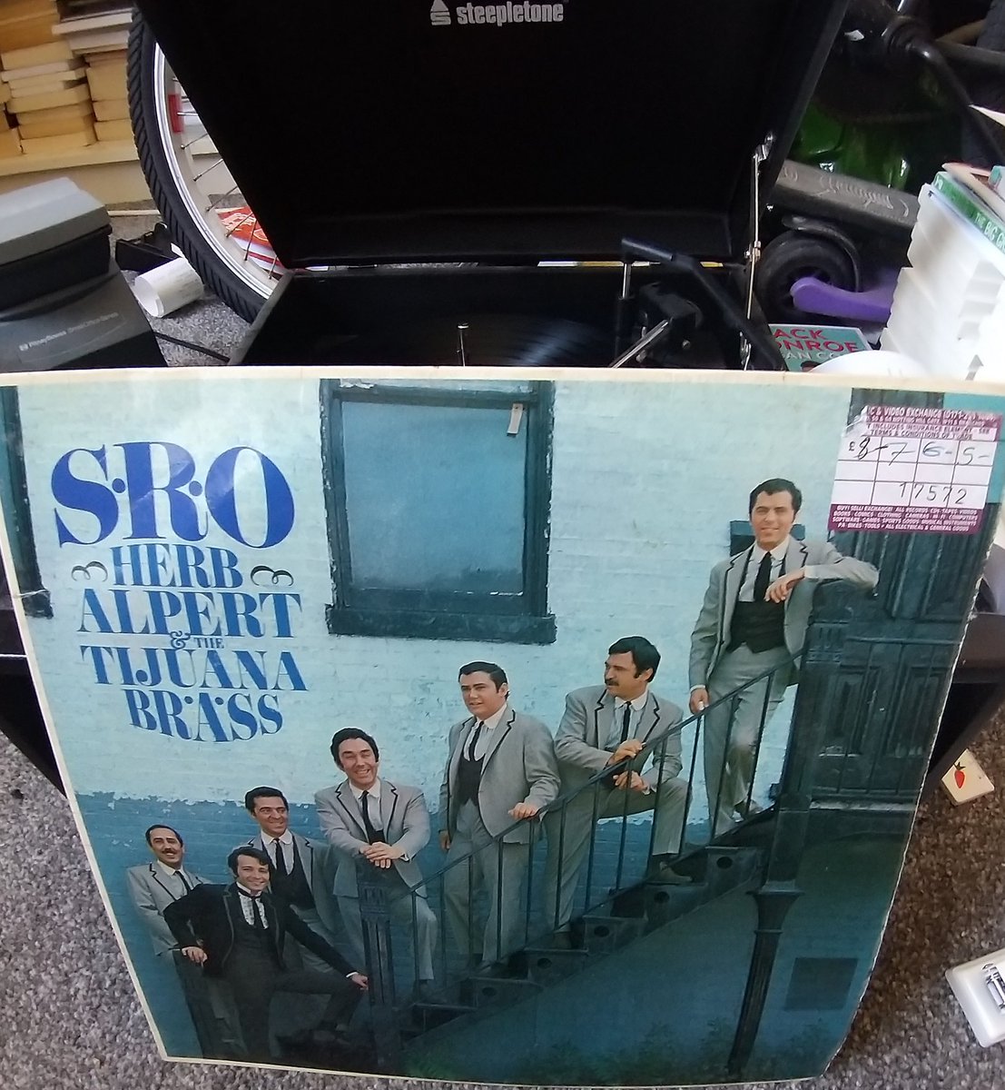 Music in the shop today is from the absolute classic album SRO (standing room only), by Herb Alpert and the Tijuana Brass.