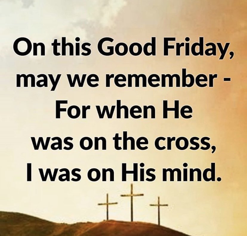 It is finished.
By His wounds we are healed!

#GoodFriday2020
#EternallyGrateful