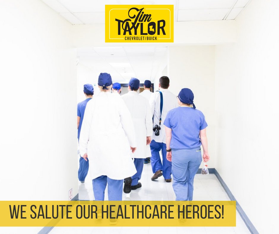 JimTaylorChevy's tweet image. For standing on the front lines and fighting to keep our communities healthy, we thank you! 💛

#GM is offering a #FirstResponderDiscount to all #healthcareprofessionals through June 30.

You help us, now let us know how we can help you.  🏥

#JimTaylorChevrolet