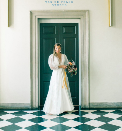 EDITORIAL @anemonestyle featuring our Soraya overdress and Ava sleeves in gold dash organza ... styled over the Emery dress .... New 2020 Freedom in Love Collection 📸 @gyangurungphoto @bloomologieflowers @alchemy_hairandmakeup