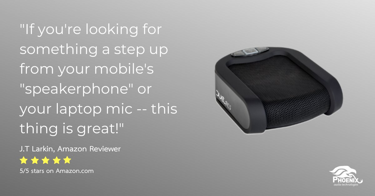 The Duet is the perfect personal speakerphone for those looking for a #WFH solution. Find out more about our Duet here: phnxaudio.com/duet