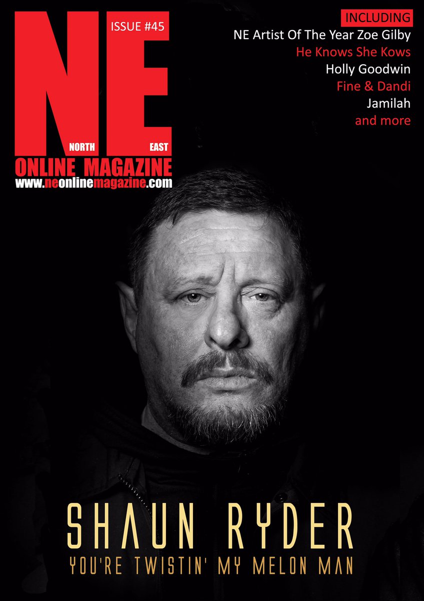 The new issue of @NEOnlineMag1 is live now at neonlinemagazine.com featuring the legend @officialswr @JamilahMusic @petermannwriter @HKSK_Music @Playhouse_WB  and more #shaunryder  #happymondays #blackgrapes #northeast #whitleybay #music #northeastmusic