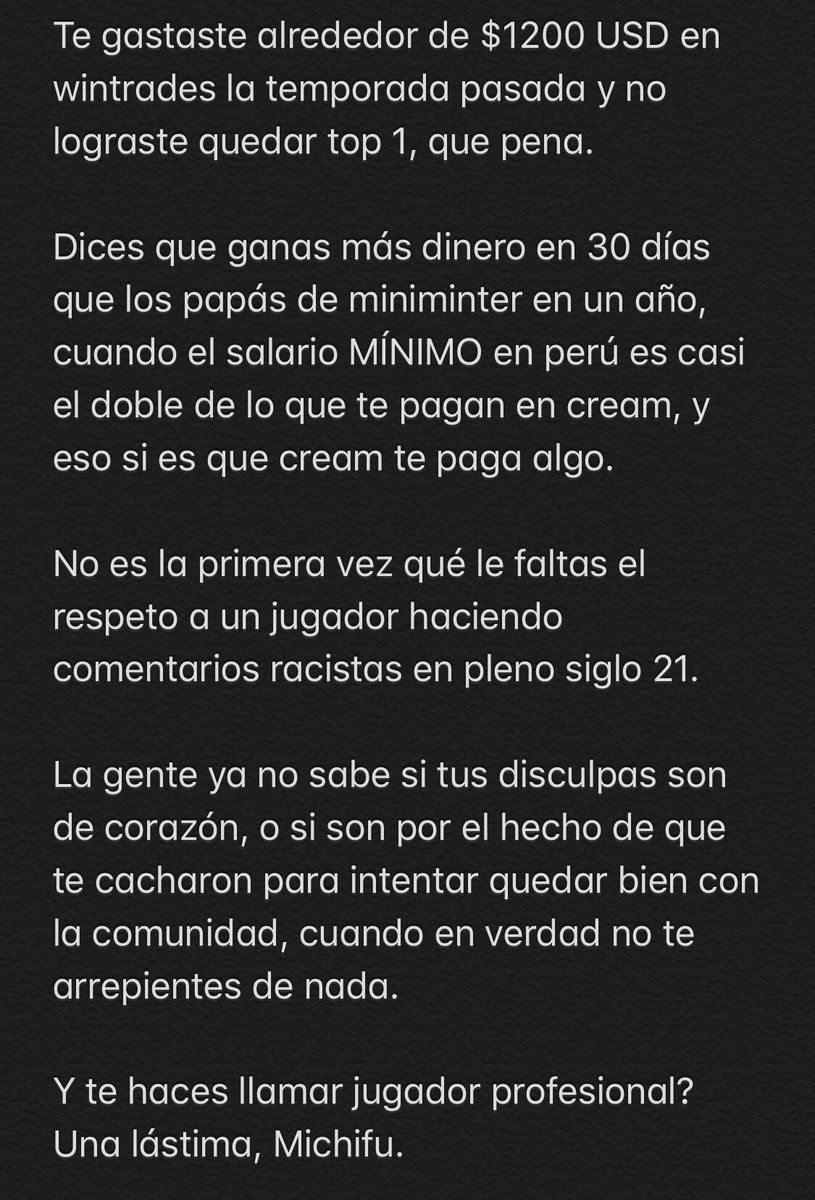 Tienes un talento enorme y acabas de tirarlo todo a la basura por tu mentalidad de pobre