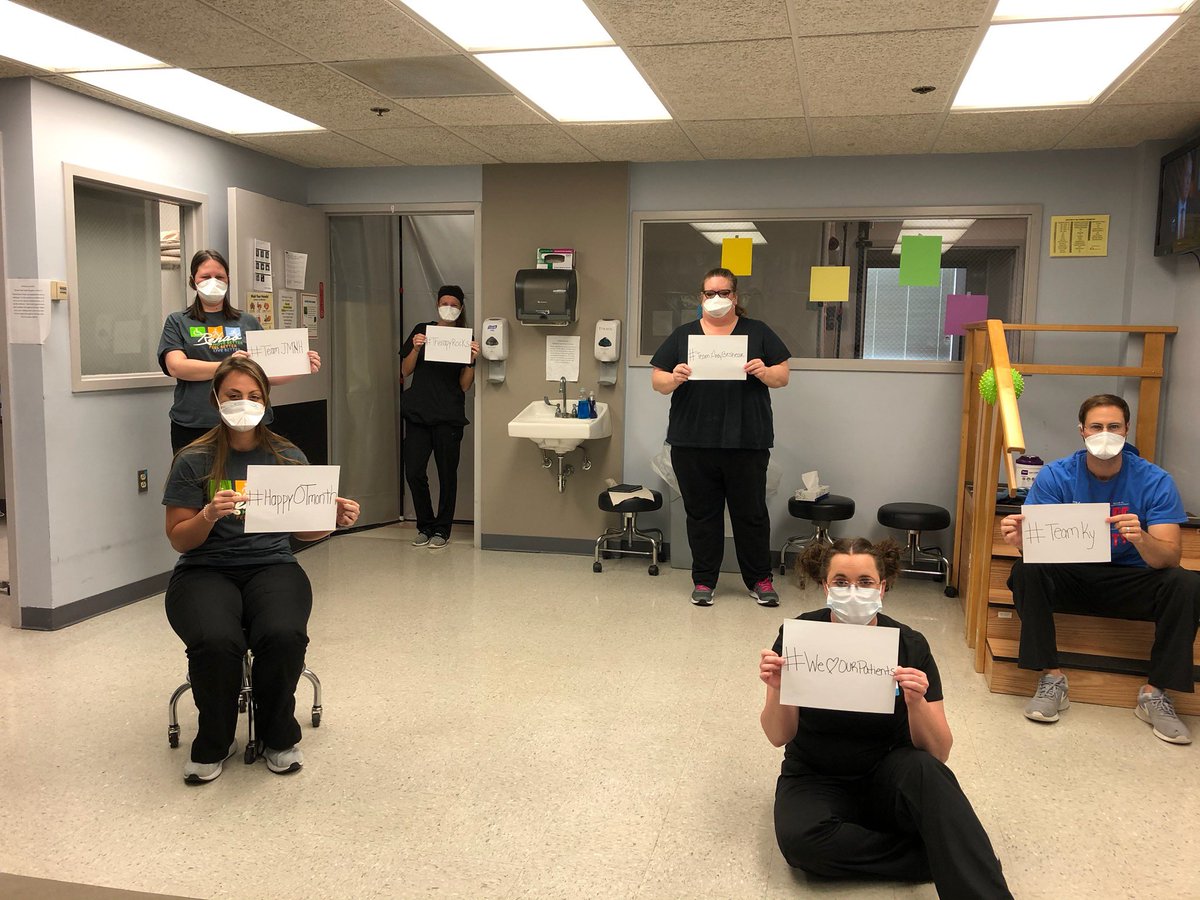 MeganShae07's tweet photo. @AndyBeshearKY Therapy staff at JMNH in Carlisle, KY continuing to provide rehabilitation services to our residents to keep them moving and keep them healthy in their home #TeamKentucky #TogetherKY #Patriot #HealthyAtHome https://t.co/FcYtAvsAVD