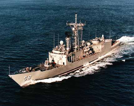 4) The third "Sammy B" was a Perry-class guided missile frigate that won glory in 1988 when its crew beat the odds with a successful fight against fire and flooding after an Iranian mine blew a truck-sized hole in the hull.