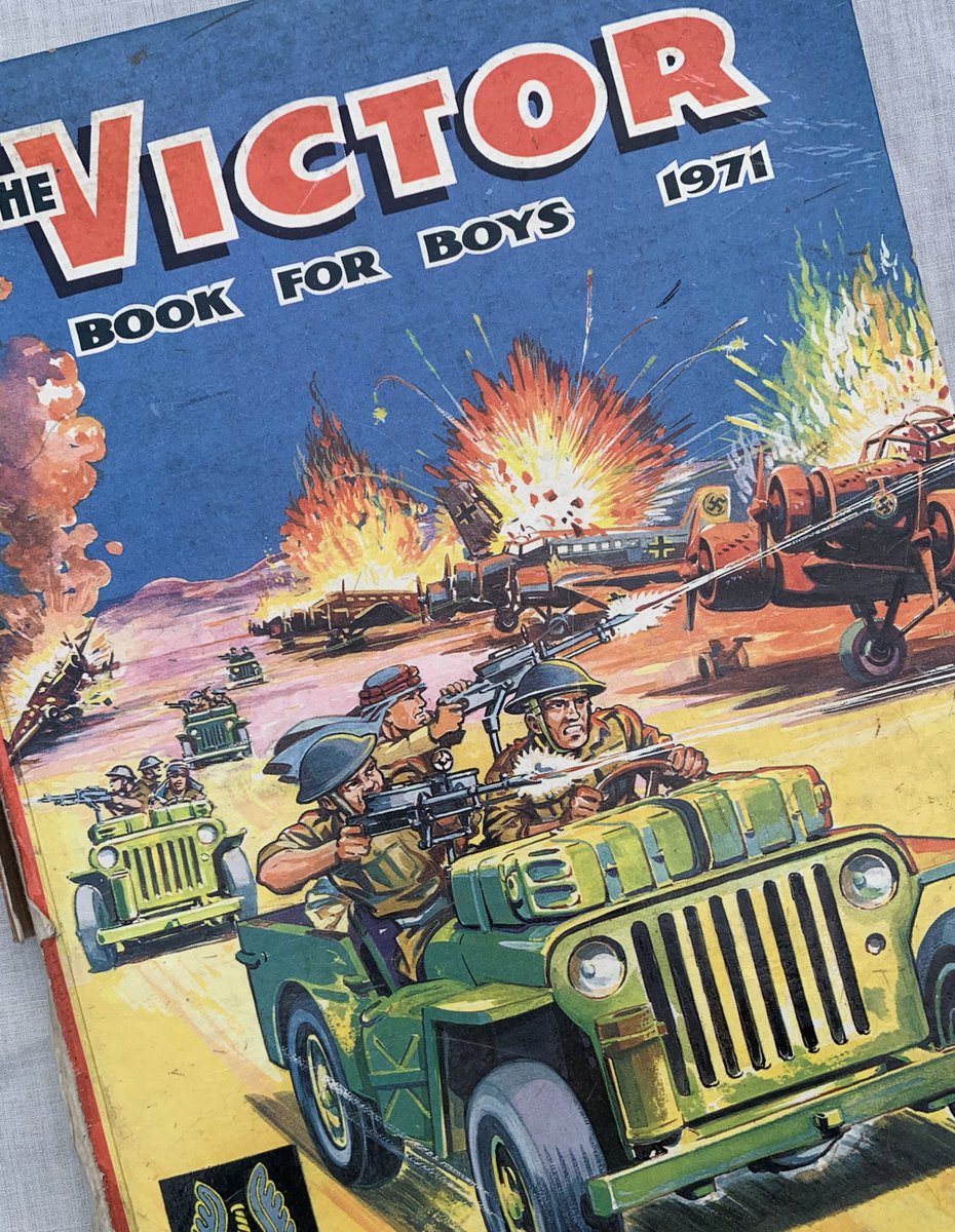 (3/13) Heresy: our first work of (semi) fiction. But this old Victor annual of my dad’s deserves mention from around the same period. Lots of  #SecondWorldWar, but what lit my imagination was the story of the Ox and Bucks and the rest of 6th Airborne Division at the dawn of D-Day.