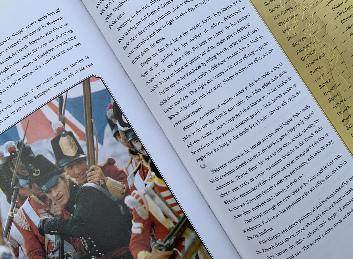 (7/13) I was even a paid-up member of the SAS (that’s the Sharpe Appreciation Society to you) during its heyday. My collection was complete down to the official series companion book.