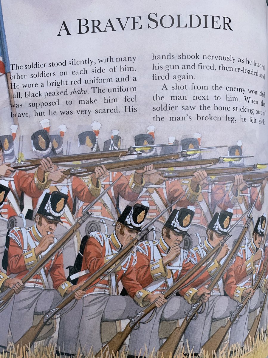 (8/13) A reasonably accurate overview of the day to day life of a  #Napoleonic British soldier. I had such happy memories of borrowing this from our local library as a child that I bought a secondhand copy on eBay a few years ago.