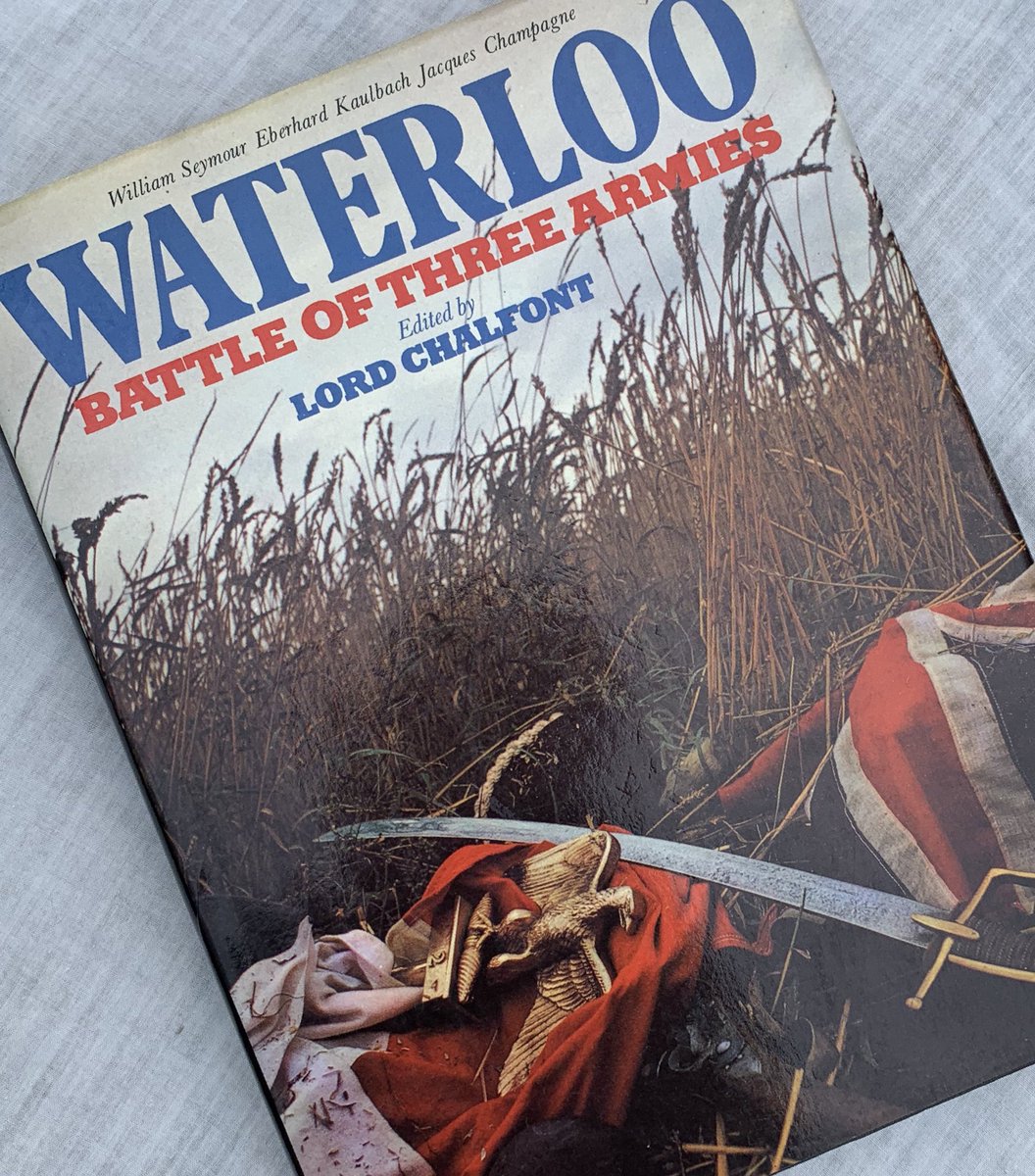 (9/13) Another public library stalwart. The cover image of battle debris amongst the trampled crops of  #Waterloo was always so evocative. At around that stage, I got to visit the battlefield for the first time.