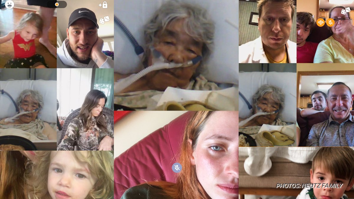 "I'm sorry I can't kiss you," Neutz's daughter, Kathy Mills, told her dying mother through tears, wearing two protective masks, safety goggles and two pairs of gloves. Days later, she said her final goodbye over video chat.  https://on.wsj.com/2Vgw7y4 