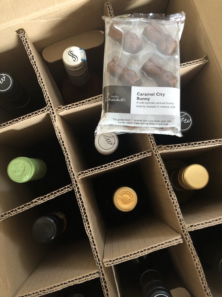 Thanks <a href="/NakedWines/">Naked Wines UK</a> for the Easter chocolate treat 🐣 in our delivery today!