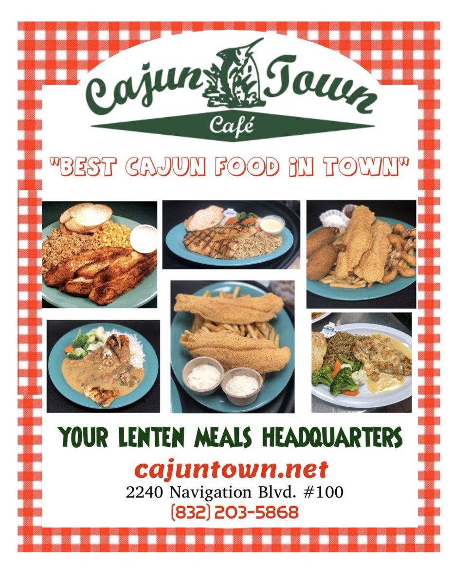 cajuntown's tweet photo. Call and place your fish orders 
(832) 203-5868 or find us on UberEats &amp; DoorDash. 
Please Like/Share with family and friends. God bless y’all. 🙏🏽 https://t.co/SyCWTgzuMO