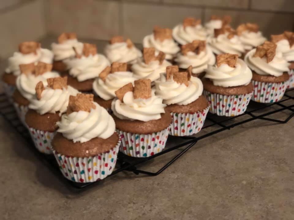 JanelleBakes's tweet photo. #IsolationSnacks are being made as we speak!
Whoโs ready for Cinnamon Toast Crunch & Margarita Boozy Cupcakes!?! https://t.co/tCOnQaMkco