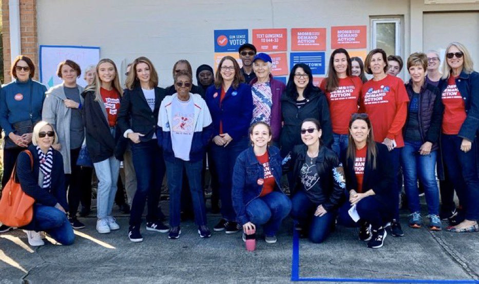 While  @Everytown outspent the NRA by more than 8-to-1,  @MomsDemand volunteers knocked on tens of thousands of doors and made over 100,000 calls to elect gun sense champions in Virginia. We outspent and out-worked the  @NRA in their own backyard.  #valeg