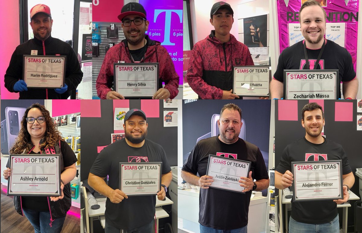 tracygterrell's tweet photo. These amazing leaders stay committed to ensuring our stores are open to keep our customers connected! #starsoftexas Your positivity and sacrifice is much appreciated! #pantherworthy #TexasDNA @Christion_Gonz @AshleyisMagenta @justinzabloski @ferrerale1991 @Zack_Massa @HaroDrum https://t.co/Uq4HoQEI9k