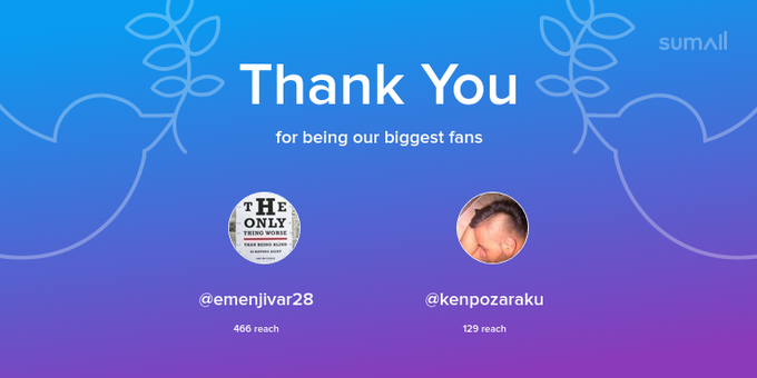 Our biggest fans this week: emenjivar28, kenpozaraku. Thank you! via https://t.co/21GqVZPVp7 https://t<a href="/tag/newprofilepic"class="tags"><span>#newprofilepic</span></a>