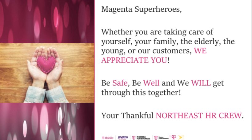 Thank you Magenta Superheroes #NERules #HRforAll
