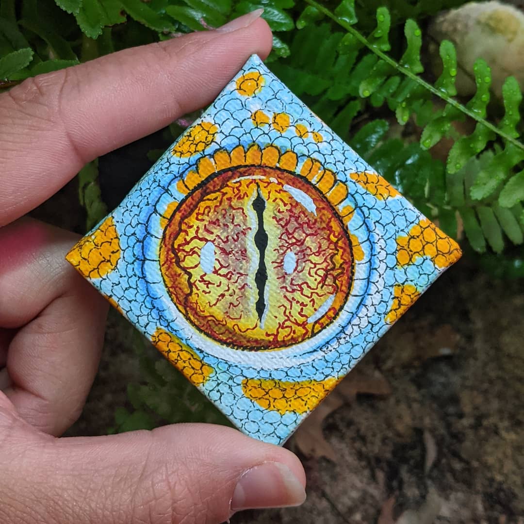 ARobinsonArt's tweet photo. Tiny 2x2 Tokay Gecko eye on canvas!
#tokaygecko #tokaygeckos #tokaygeckoart #geckogecko https://t.co/NsJfX53M7s