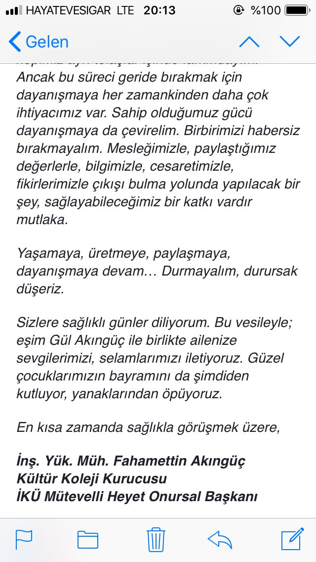 Mezunu olmaktan gurur duydugum <a href="/IKUedu/">İstanbul Kültür Üniversitesi</a> degerli kurucusu Sn.Fahamettin Akinguc’ten cok degerli manifesto icin kendisine, Sn. <a href="/bahargunver/">Bahar Akıngüç Günver</a> e Sn.Ful Over’e saygi ve tesekkur ile...