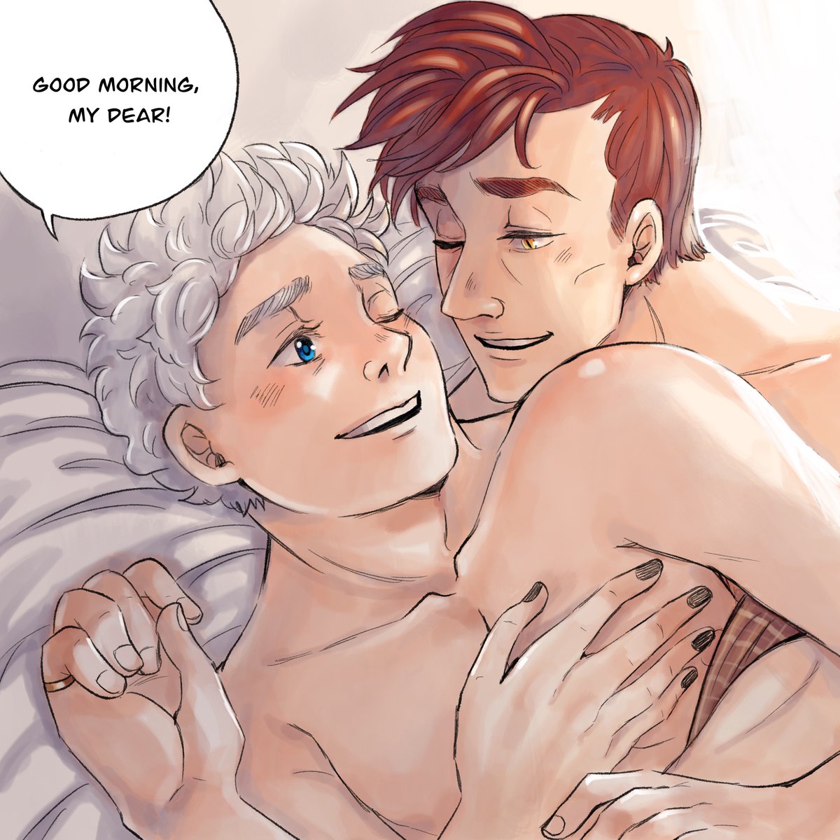 leon_s7's tweet photo. Good Dreams ch.1
I'm starting my mini comic. He’s very fluffy, I’m not very good at writing cool stories. Maybe of course I will do something more serious, but for now, let's start. And thanks to everyone, I love you all 🌸💜 
#GoodOmens #GoodOmensFanArt #ineffablehusbands https://t.co/gwzCGVWeBN