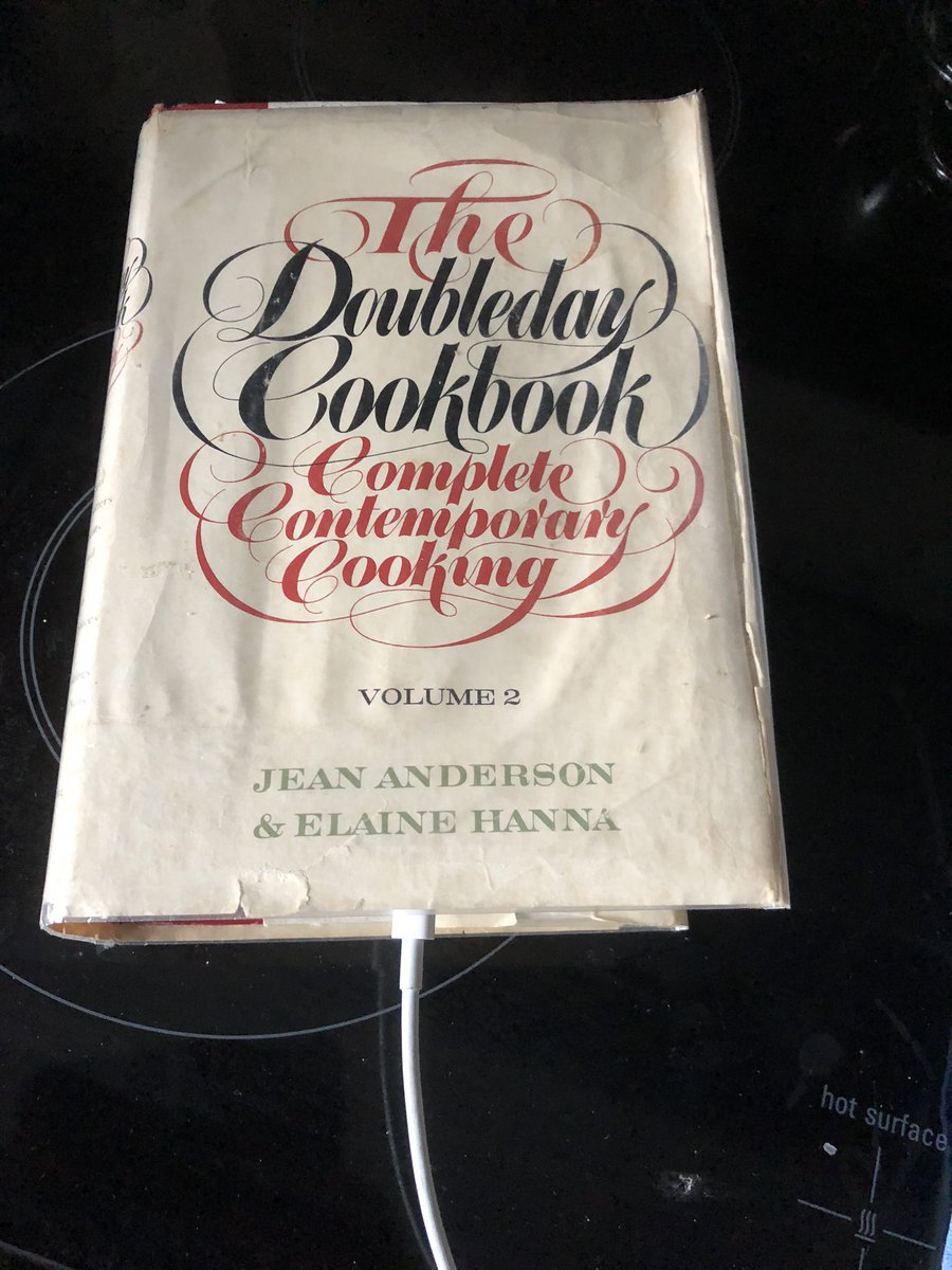I’ve got this quarantine thing down. Soon as the cookbook charges, I’m going to make breakfast. <a href="/doubledaybooks/">Doubleday</a> #Cooking #QuarantineLife