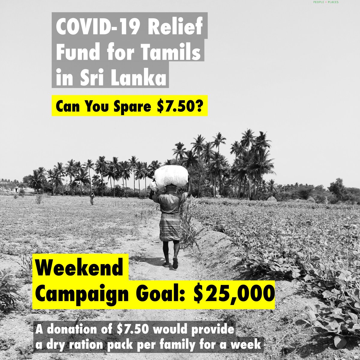 This week, we launched a special COVID-19 Relief Fund to help address urgent food security issues impacting vulnerable Tamil communities in Sri Lanka. 

YOU CAN HELP BY DONATING $7.50 TODAY.

Our goal is to raise $25,000 this holiday weekend.

Let's go!

gofundme.com/f/covid19-appe…