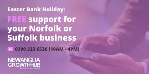 Don’t forget that our business advisers are available all weekend to help - free, impartial support at the end of the phone. Open all weekend and on Bank Holiday Monday 10-4 0300 333 6536