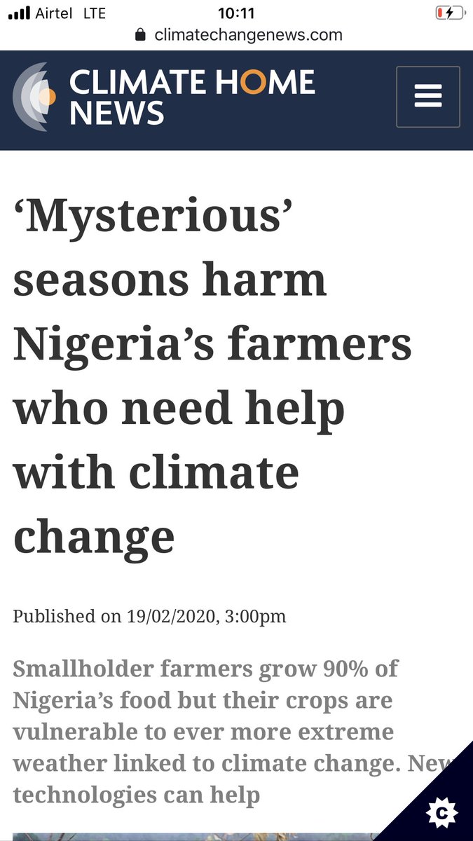 17. Have you ever wondered how climate change can be linked to perpetual poverty? It’s really a complex question. I made the answers very simply in this piece that took me to three states in Nigeria.