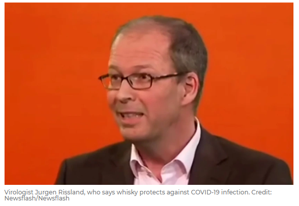 Earlier this week the medical world was rocked by the hypothesis of virologist Dr. Jurgen Rissland that whisky can protect against COVID-19 (cc:  @NobelPrize)As with many claims made in healthcare these days, this postulate requires vigorous efforts at validation THREAD1/