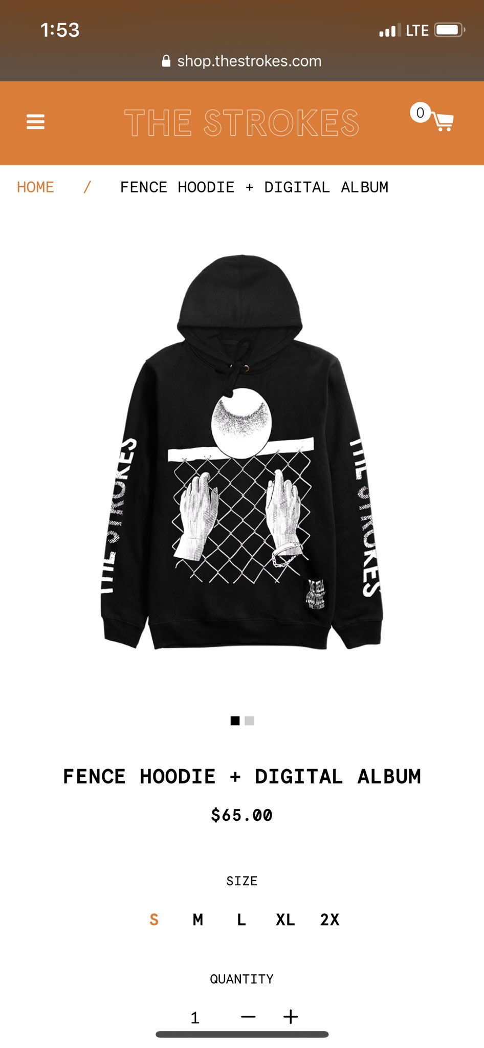 The strokes fence hoodie hotsell