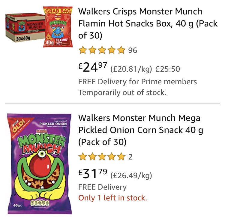 According to my husband. I can’t order these because they’re ‘not a necessity’. I haven’t eaten crisps in 40 days and he thinks it’s not a necessity. Divorce him? #Lent2020