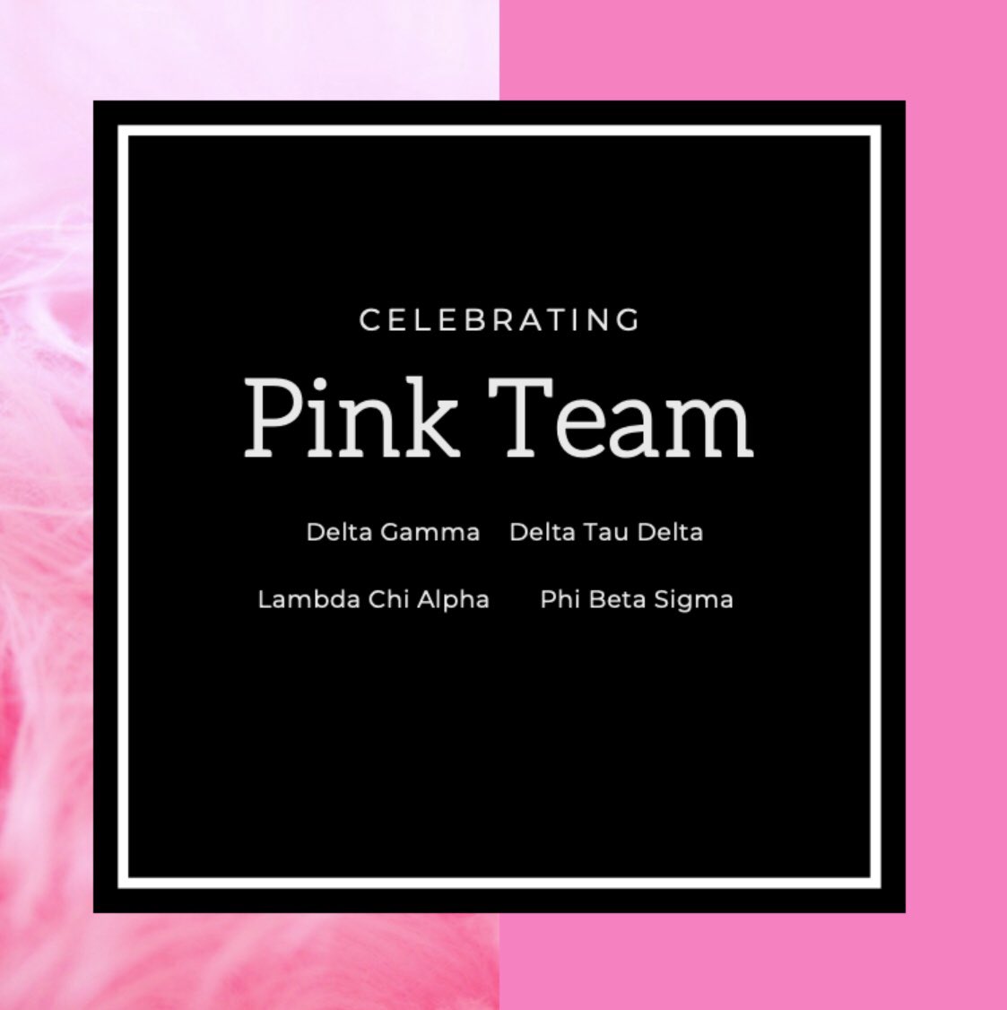 dm_bgsu's tweet photo. Celebrating our color teams! (2/3)💙💜💗 https://t.co/QCtX4Fk1Lg