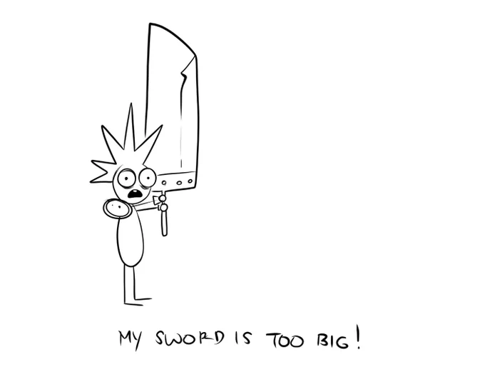 "My sword is too big!" #ff7r #finalfantasy7remake 