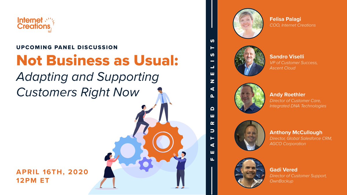 GoVicasso's tweet photo. We'll be hosting a panel discussion on Thursday, April 16th, with industry leaders from @ascent_cloud, @idtdna, @AGCOcorp, &amp; @OwnBackup, to see how they've been adapting and what they're doing to support customers right now. Don't miss out! https://t.co/HLuVzZNy1j https://t.co/TV0ZPvAjKg