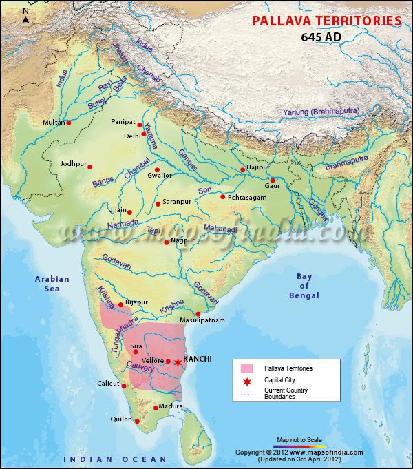 9. Pallava Dynasty ( Circa 275 AD - 890 AD)The Pallavas were probably feudatories of Satvahanas.They came into prominence after the Satvahana empire ended, in the late third century AD.