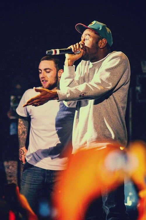Tyler, the Creator and Mac Miller performing together