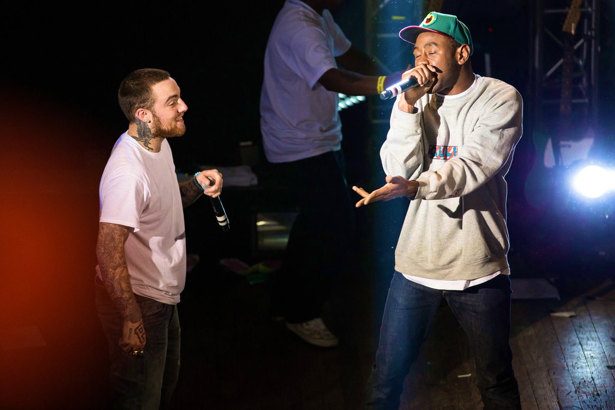 Tyler, the Creator and Mac Miller performing together