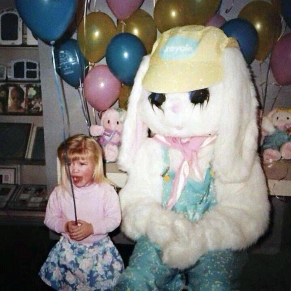 Okay...I do this every year...you’ve been warned...it’s creepy Easter Bunny time...
