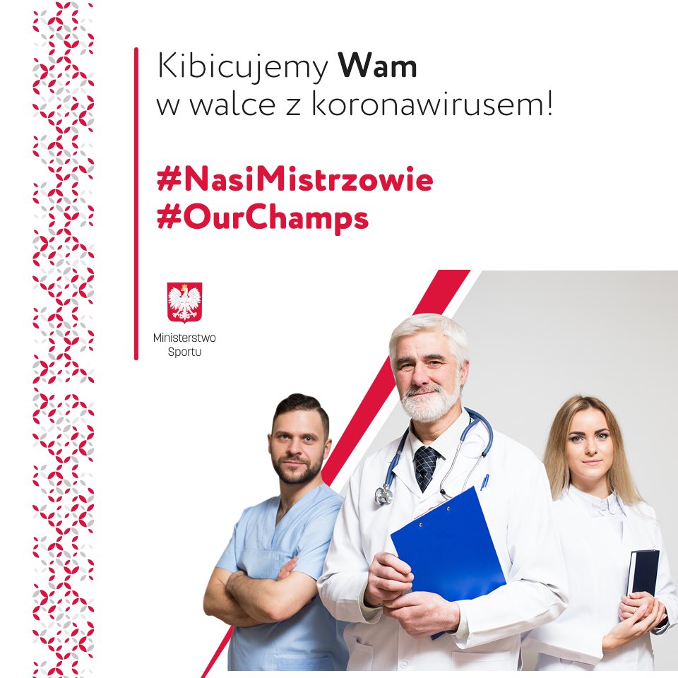 In this hard time I want to say thank you for every doctors and health care workers! You are our champs!
...Please appreciate they work and stay at home! We are one Team 💪
.
.
.
.
#NasiMistrzowie #OurChamps #FightCovid19 #StayHome