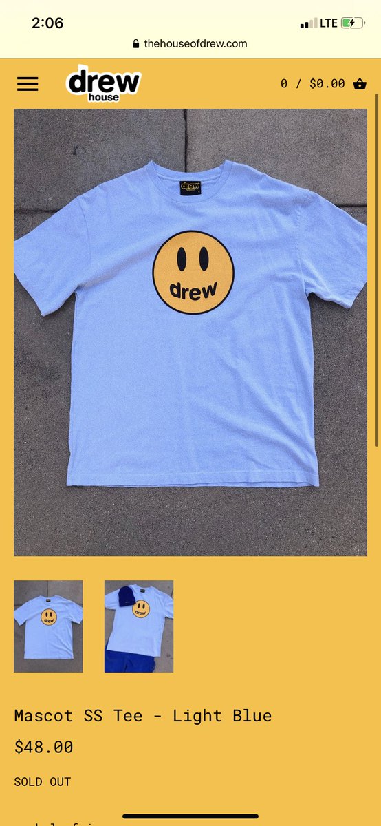 lovatoavons's tweet photo. Finally got my first drewhouse apparel im obsessed with the color ngl https://t.co/R8bBX79Hva