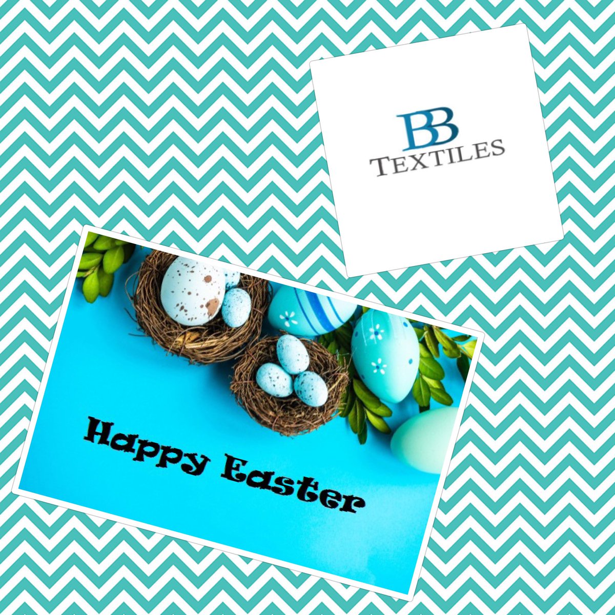 BBTextilesLtd's tweet photo. Wishing you all a very Happy Easter. Stay Safe, Stay Home &amp; Protect the NHS 🌈💙 https://t.co/A2hIlBP5FT