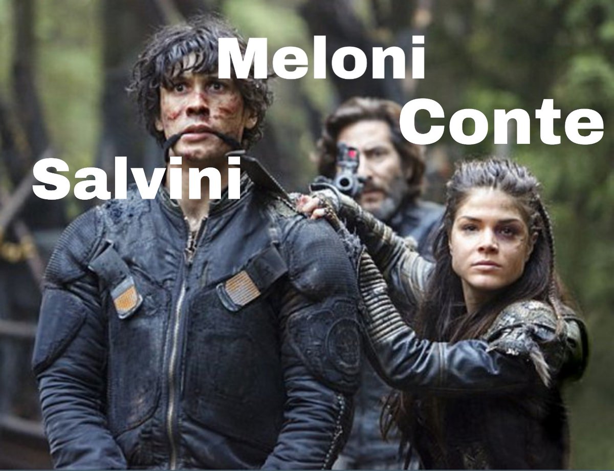 Ac070290's tweet photo. Stasera tutti così #The100 #Meloni #Conte #Salvini https://t.co/Ip8LRIIVzH