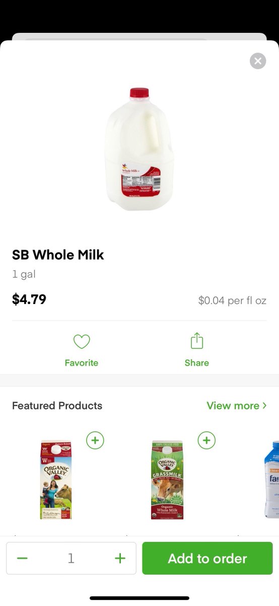 MikeSchrey's tweet photo. How can a gallon of@milk cost 4.79 in Philly?  If the retail price of milk was based on farmer prices we could sell a lot more.  What’s wrong with milk pricing? #milk #dairyneverstops https://t.co/IPPS1Kcy2q